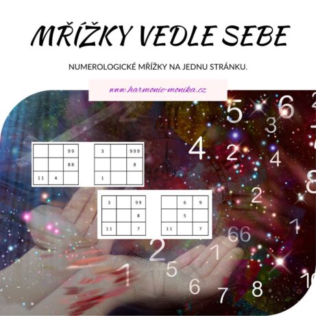 numerologické mřížky na jednu stránku