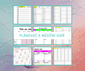 plánovač a měsíční diář